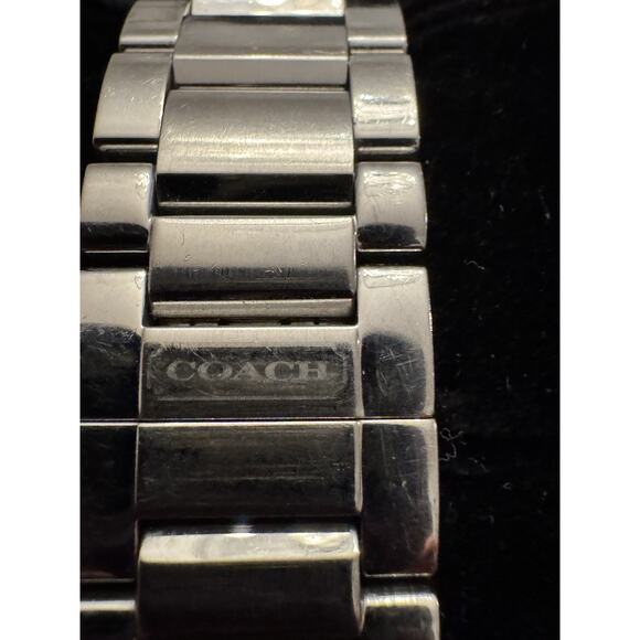 Coach Signature C rectangular watch stainless steel bracelet - Picture 3 of 9